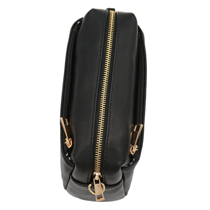 black pu leather women shoulder bag,custom,side