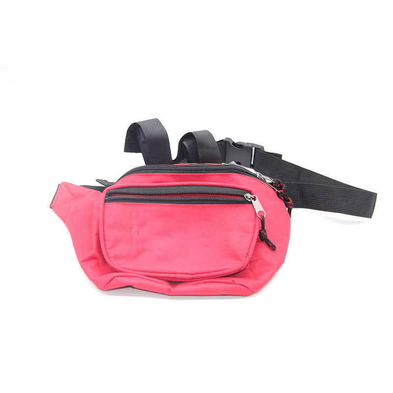 rose red sports chest bag,custom,front
