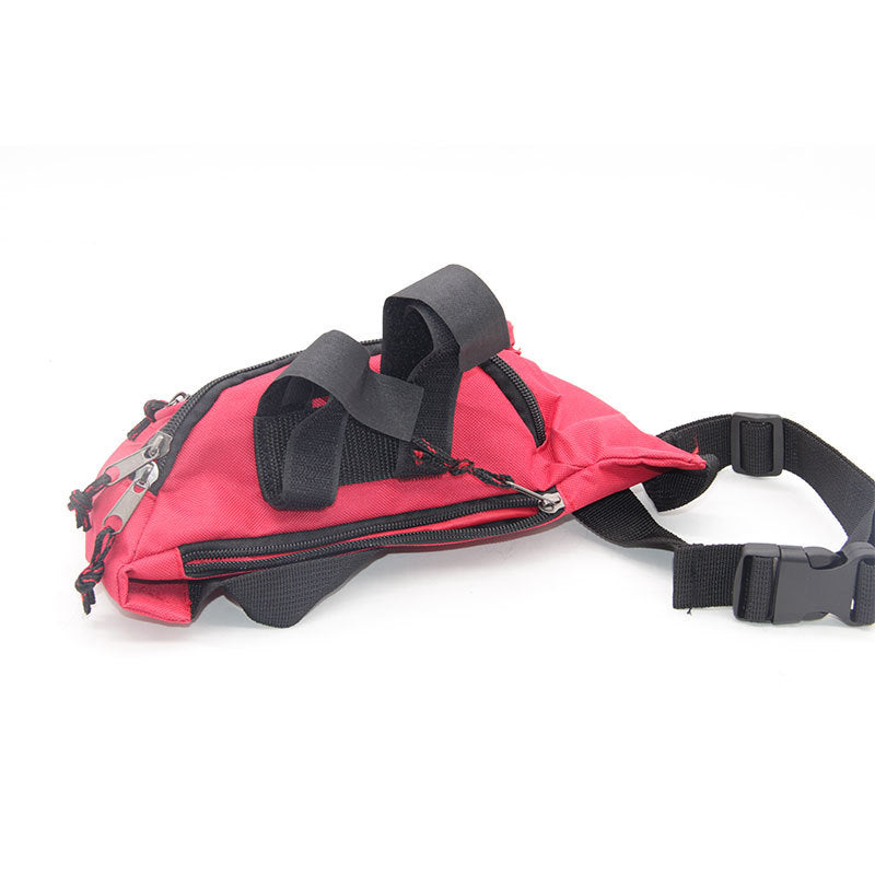 rose red sports chest bag,custom,side