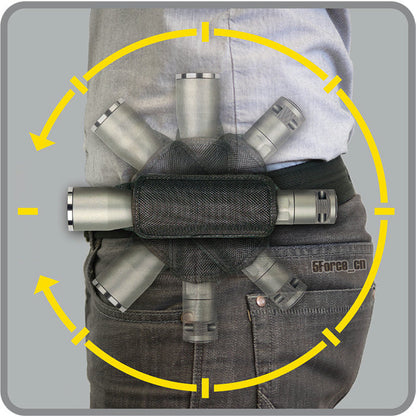 black nylon tactical flashlight holster,custom,display