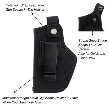 black nylon tactical holster,custom,detail