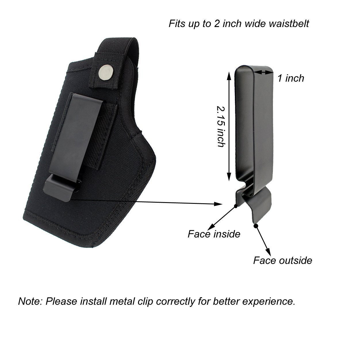 black nylon tactical holster,custom,dimensions
