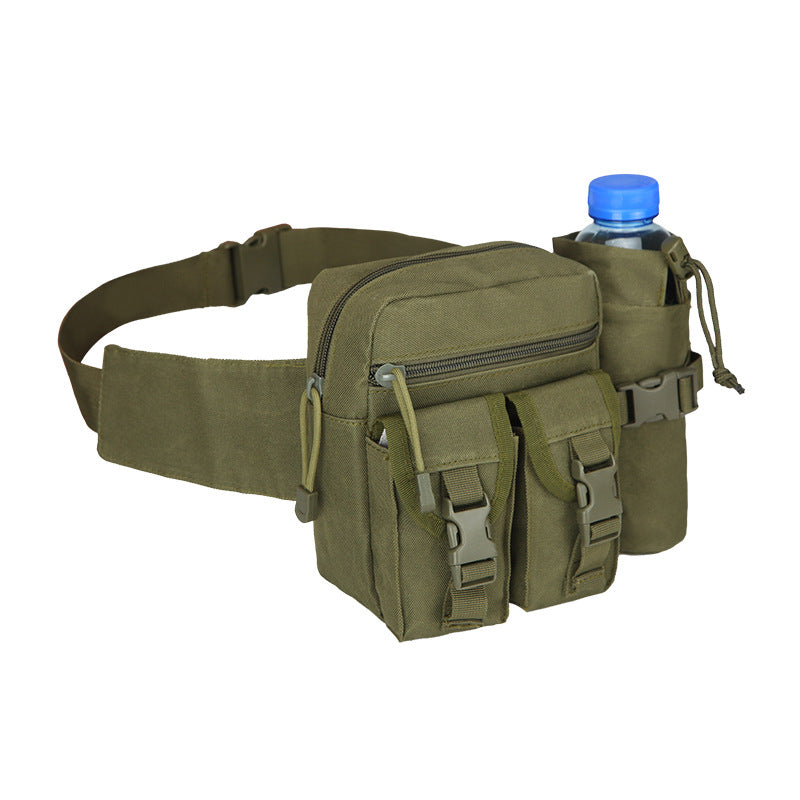 army green polyester tactical hydration waist pack,custom,side