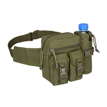 army green polyester tactical hydration waist pack,custom,side