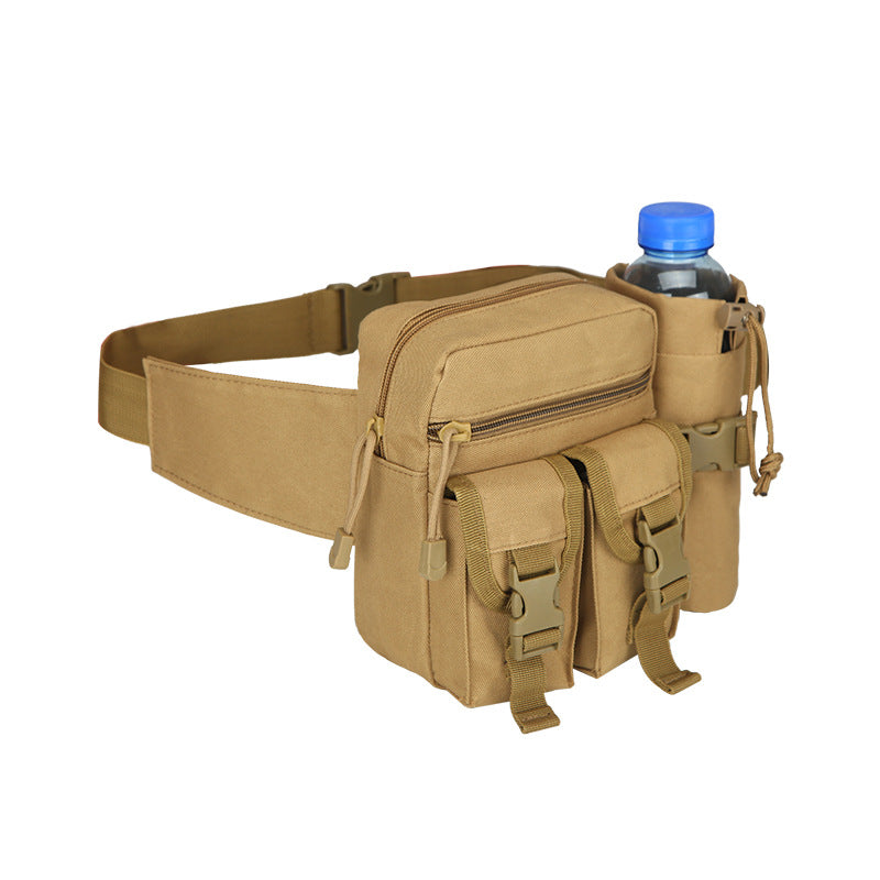 khaki polyester tactical hydration waist pack,custom,side