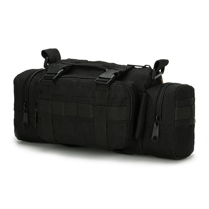 black polyester tactical sling bag,custom,front