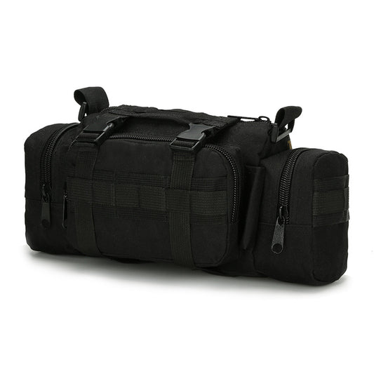 black polyester tactical sling bag,custom,front