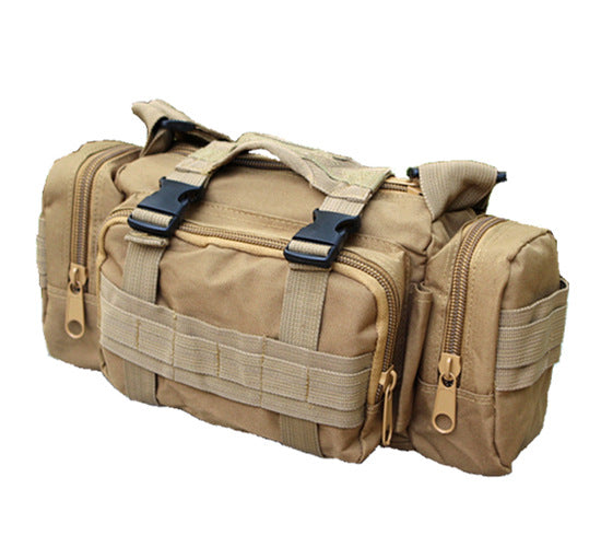 mud color polyester tactical sling bag,custom,front