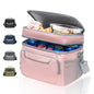 pink oxford double layer thermal bag,custom,front