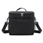 black ice pack thermal lunch bag,large capacity,front 02