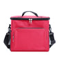 red ice pack thermal lunch bag,large capacity,front