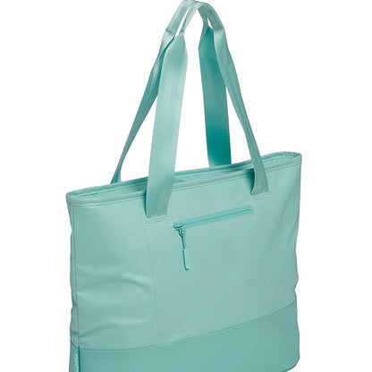 green thick oxford insulated lunch tote bag,custom,side
