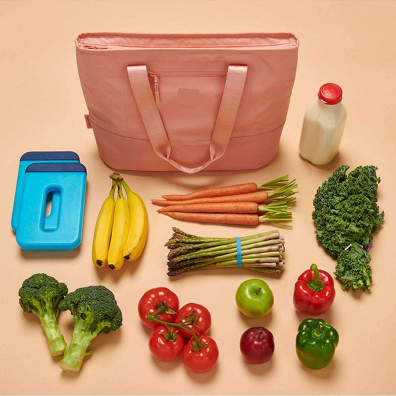 pinkl thick oxford insulated lunch tote bag,custom,lifestyle