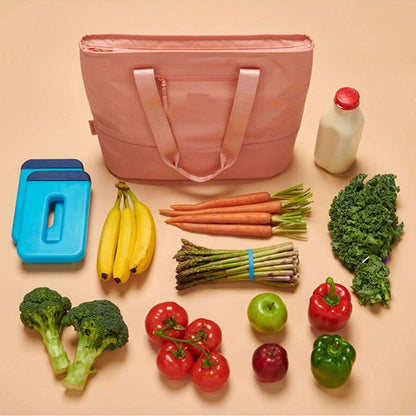 pinkl thick oxford insulated lunch tote bag,custom,lifestyle
