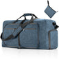 ant blue nylon foldabletravel duffel bag,custom,front