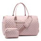 pink waterproof travel duffel bag,custom,front 02