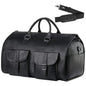 black pu travel garment bag,custom,front