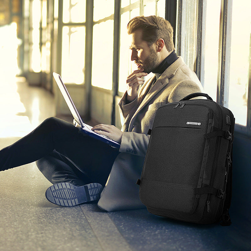 black fanlosn large size travel laptop backpack,custom,model display