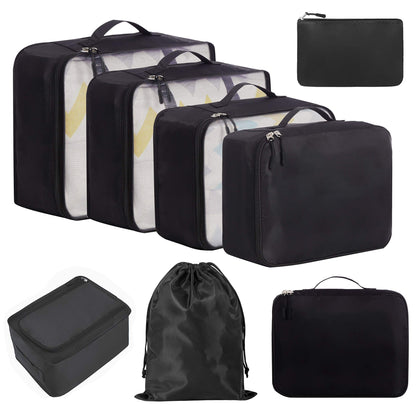 black nylon fanlosn travel packing organizers,custom,front 02