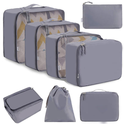 gray nylon fanlosn travel packing organizers,custom,front