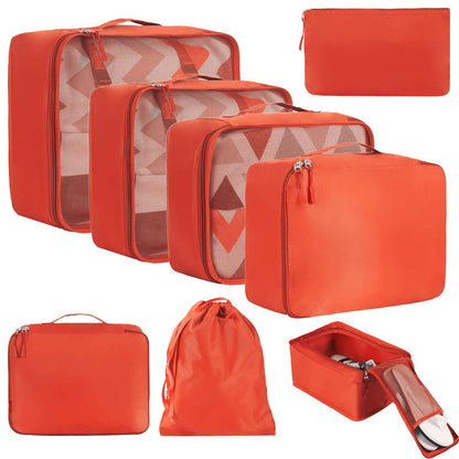 orange nylon fanlosn travel packing organizers,custom,front