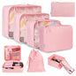 pink nylon fanlosn travel packing organizers,custom,front