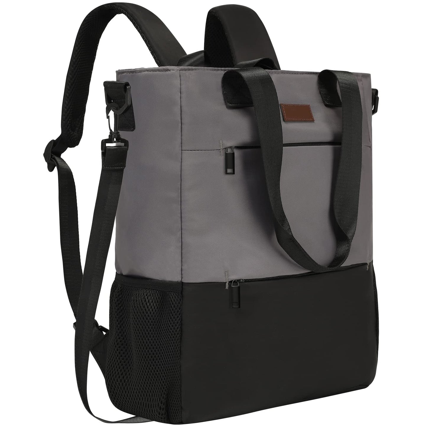 gray fanlosn nylon travel student backpack,custom,front