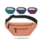 orange red 600d polyester unisex waist bag,custom,front