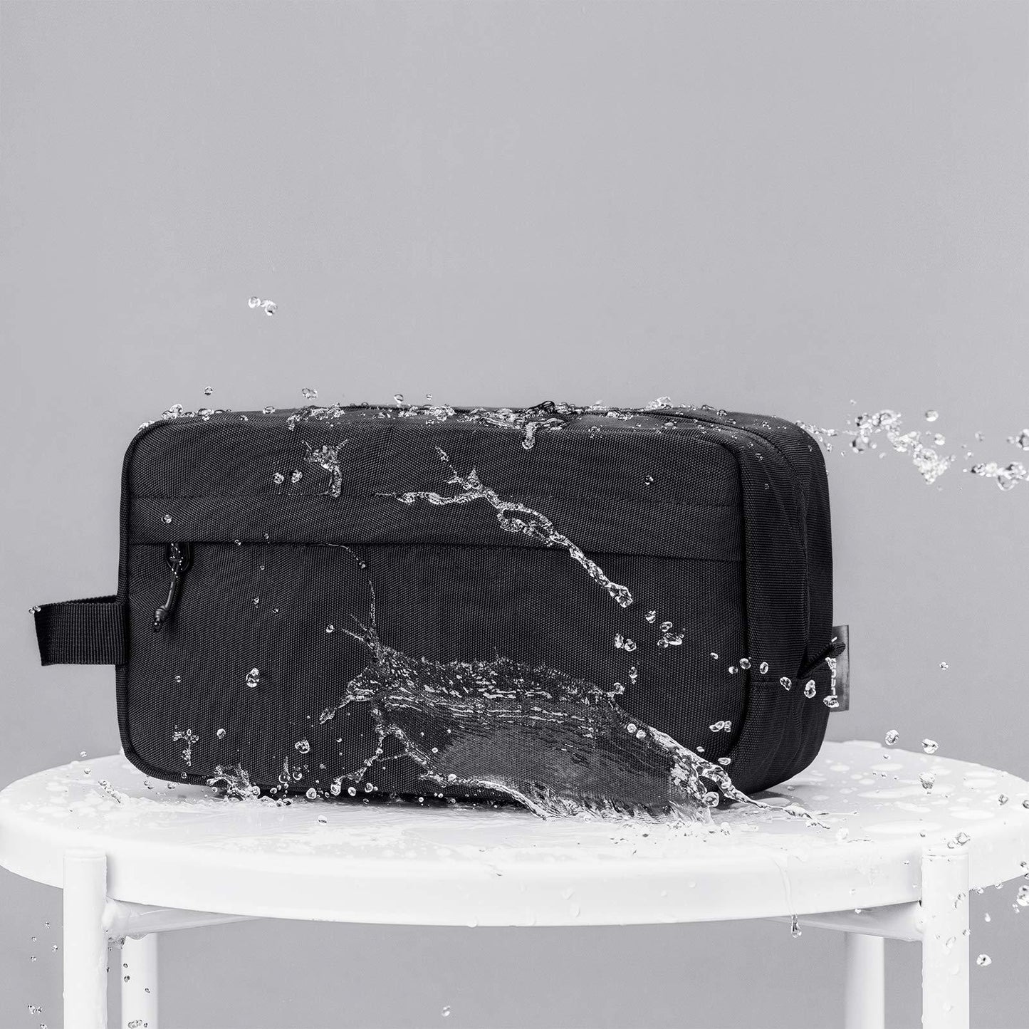 water resistant polyester toiletry pouch for men travel