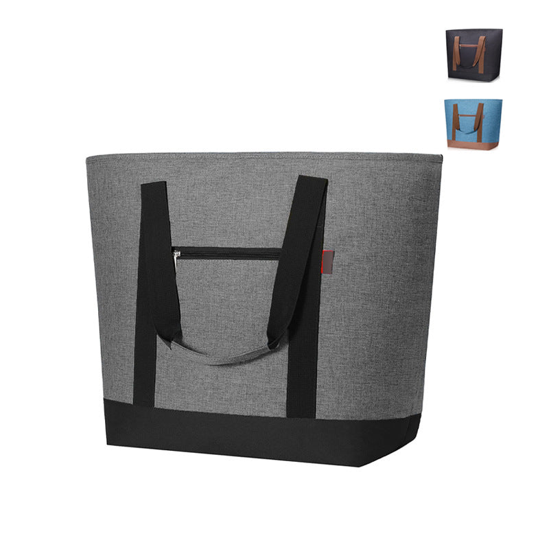 gray oxford waterproof insulated bag,custom,front