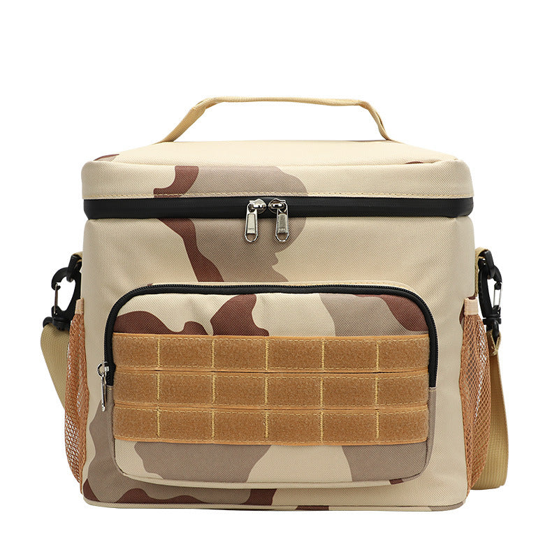 desert camouflage oxford waterproof insulated cooler bag,custom,front