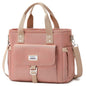 pink oxford waterproof insulated cooler tote bag,custom,front