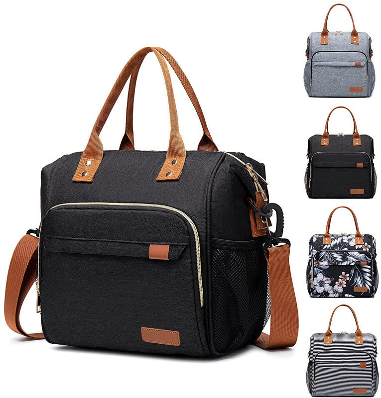 black oxford waterproof insulated lunch bag,custom,color display