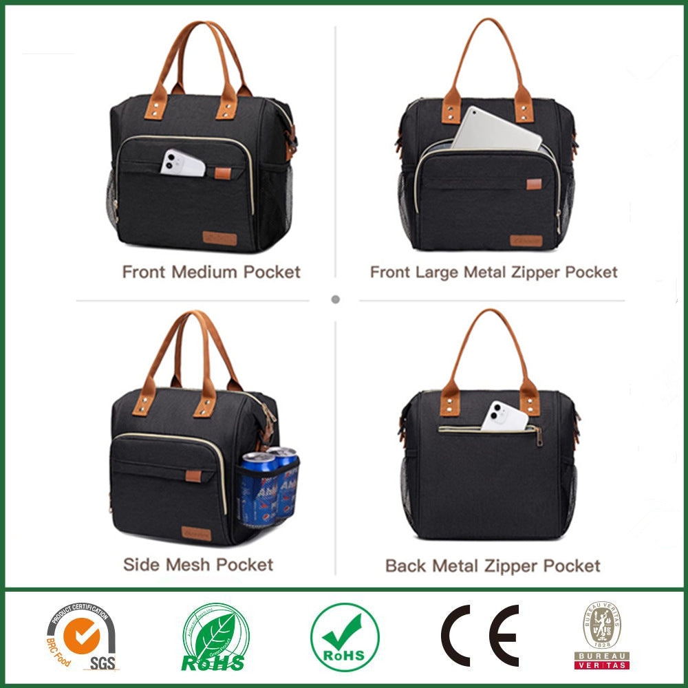 black oxford waterproof insulated lunch bag,custom,display