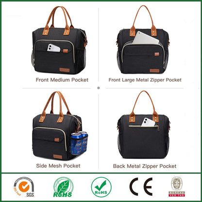 black oxford waterproof insulated lunch bag,custom,display