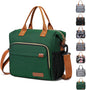 green oxford waterproof insulated lunch bag,custom,front