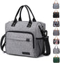 lead gray oxford waterproof insulated lunch bag,custom,front