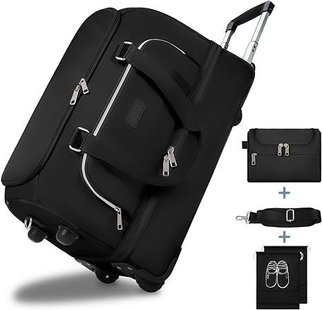 black wheeled garment bag,custom,front