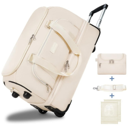 white wheeled garment bag,custom,front