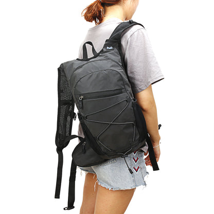 woman wearing cycling backpack for outdoor activity